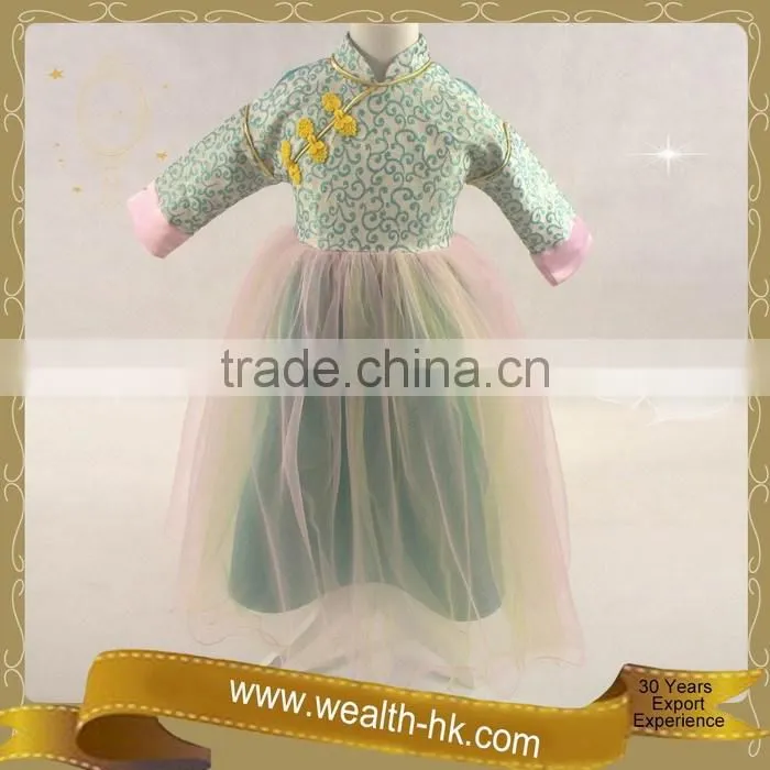 Chinese Dolls Style Girls Fancy Party dress