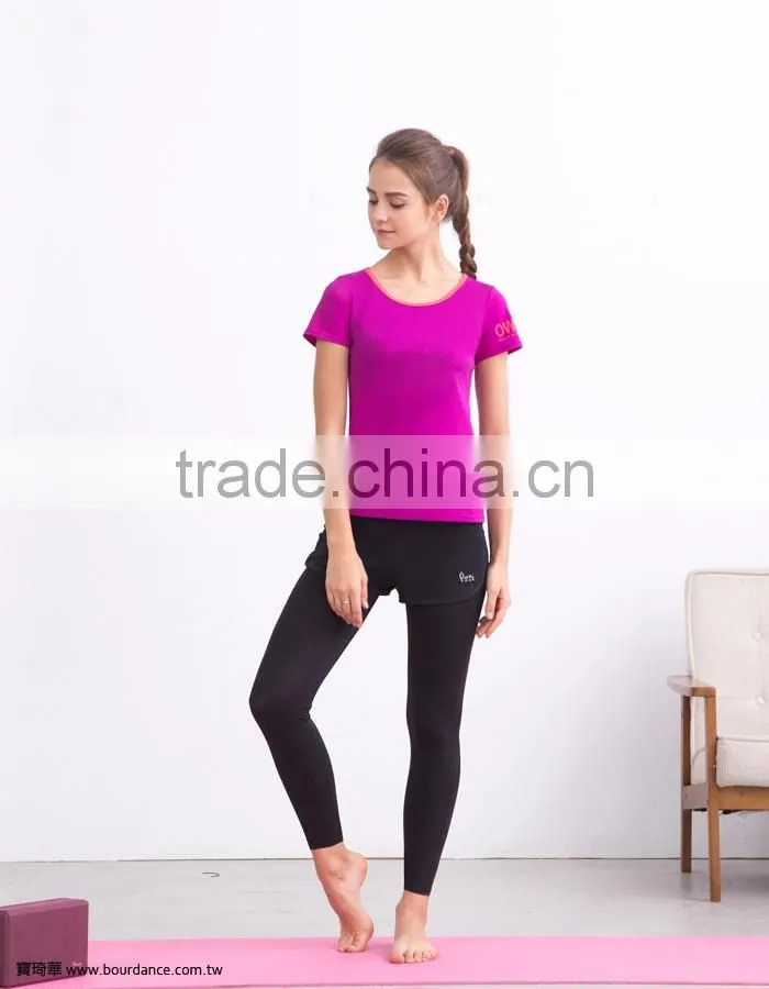 Workout women trim logo sports t-shirts