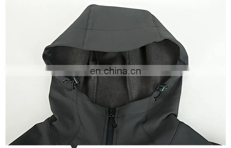 Custom Bonded Fleece Winter Softshell Jacket Breathable
