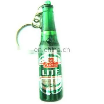 plastic mini keychain with unique can shape keyring