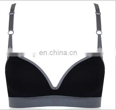 New design no steel ring yoga bra top with removable pads, women sport bra