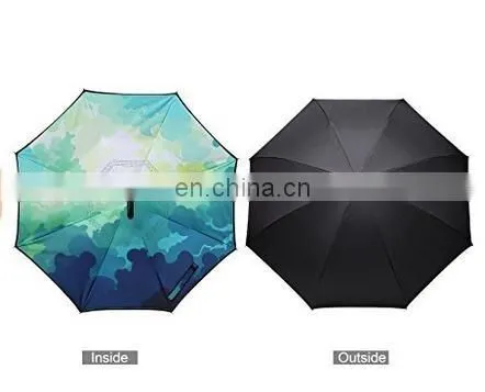 Windproof Opposite Open And Close Rverse Inside Out Car Inverted Umbrella