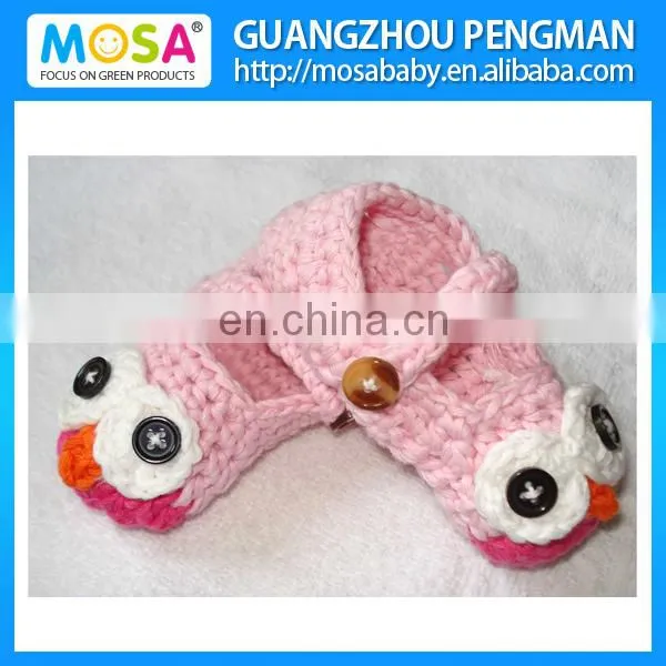 Crochet Baby Boy Booties Sock Monkey Blue Beige Shoes ,Newborn Baby Slippers