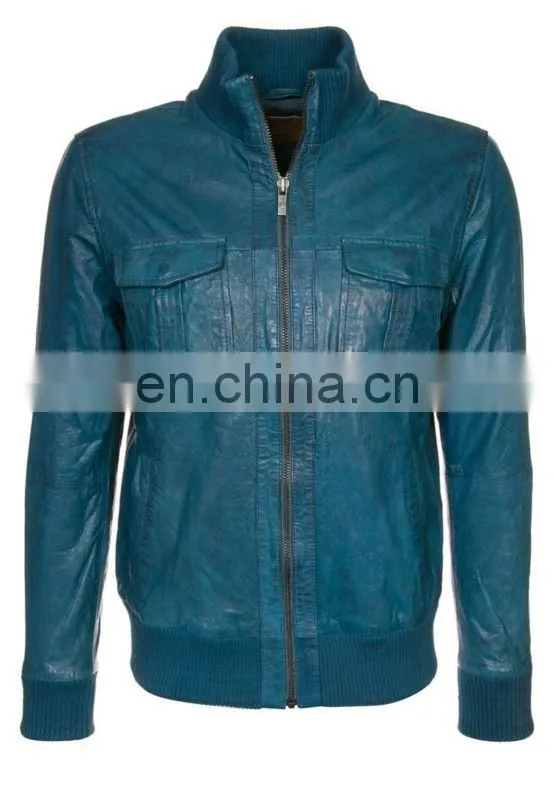 Leather jacket made of soft sheep leather