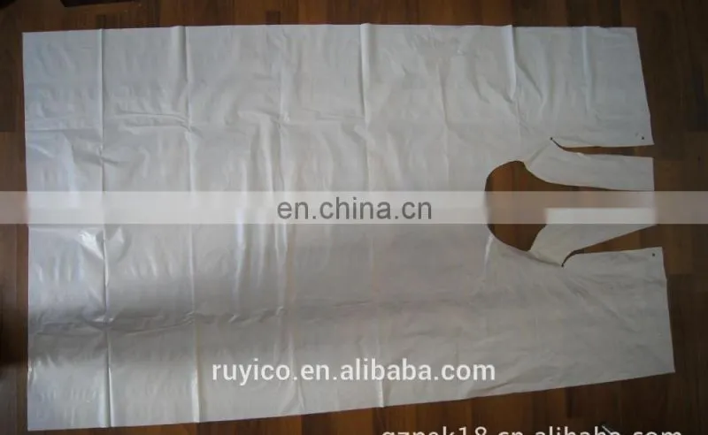 Disposable Plastic Hair Coloring Cape for Salon Using
