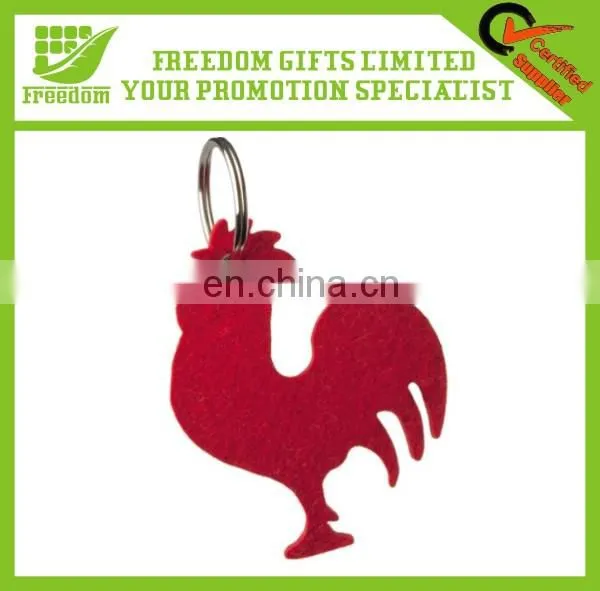 Promotion Logo Customized Animal Felt Keychain