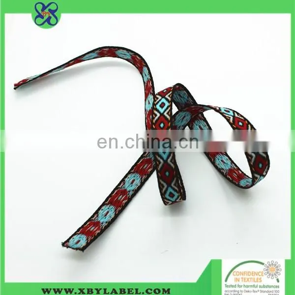 Polyester satin label ribbon/ navy style polyester ribbon