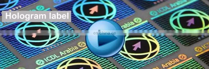 custom logo waterproof label printing clear/transparent sticker