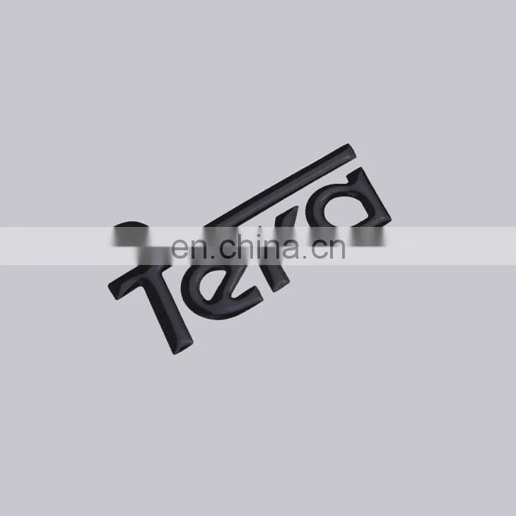 Professional OEM Private Brand Type Embossed Style Custom Chrome Pvc Car Sticker