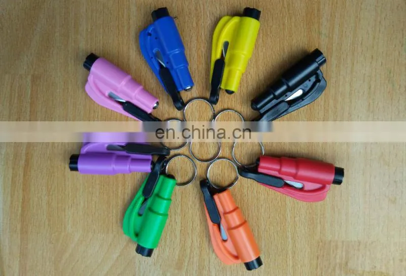 3 in 1 Safeguard Seatbelt Cutter Whistle Emmergency Hammer Car Window Breaker Car Glass Breaker