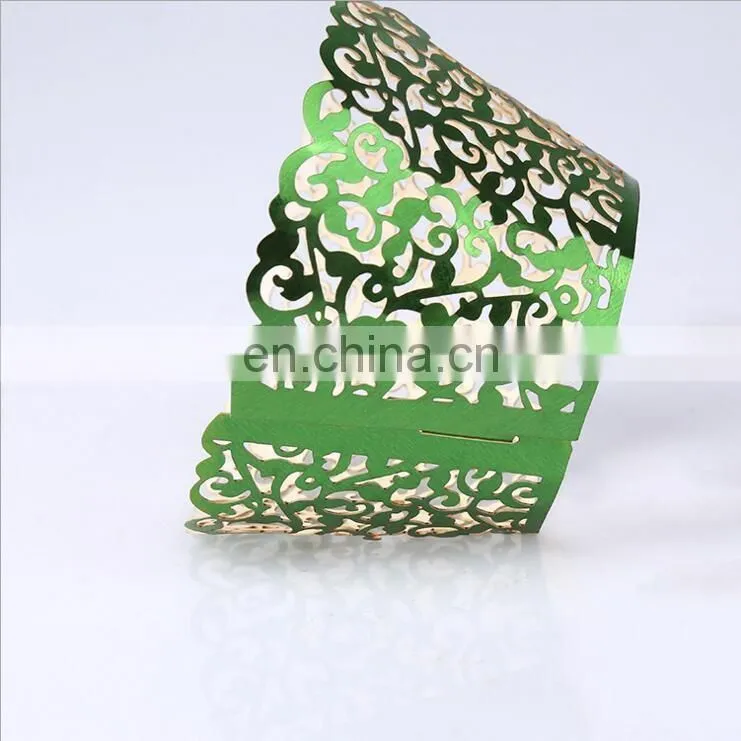 Cupcake wrappers filigree vine cake wraps wedding birthday decorating