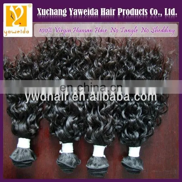 High quality wholesale cuticle carefully- selected materials hair curly grade 100% unprocessed brazilian remy hair weft