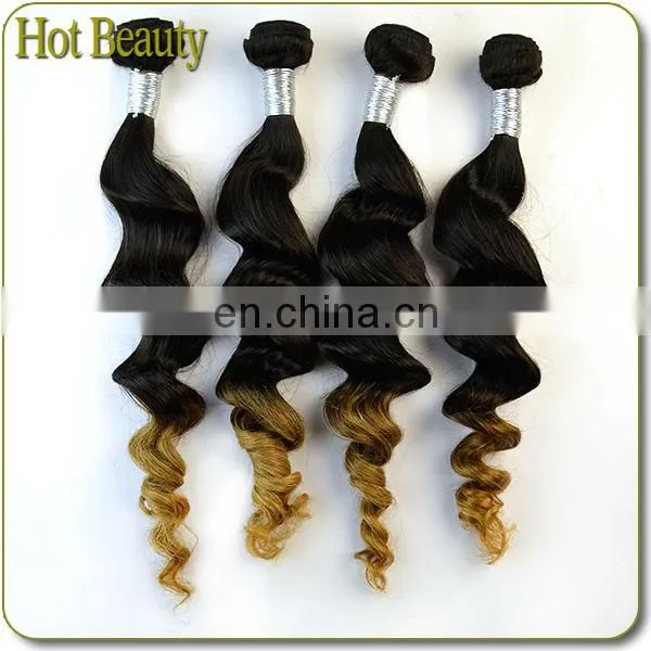 Wholesale Unprocessed Queen Virgin Human Hair Ombre Loose Weave