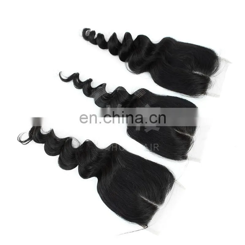 Hot sale Malaysian virgin hair extension body wave closure
