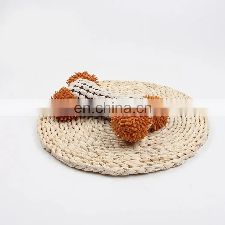 Strong resistance to bite durable chew plush dog toy bone