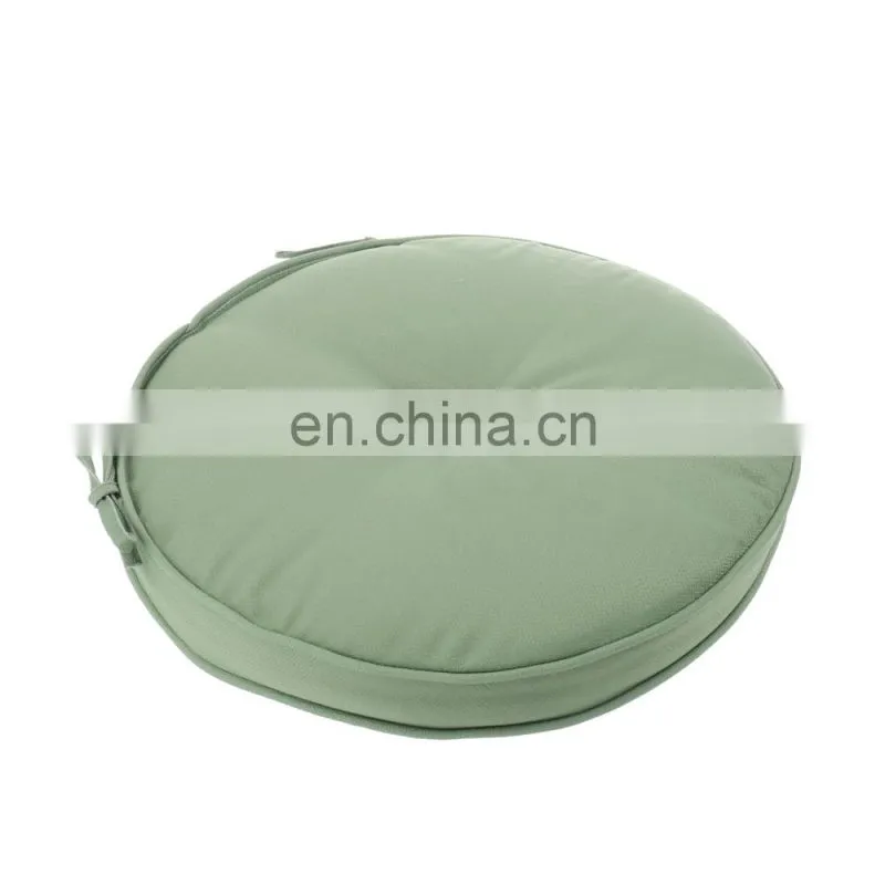 Home Decor Cyclic Breathable Solid color Light Green Round Chair Pad Seat Cushion Pad