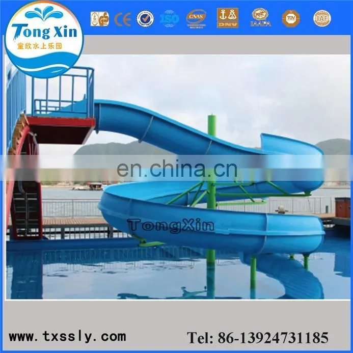 Fiberglass water slide swimming pool slide