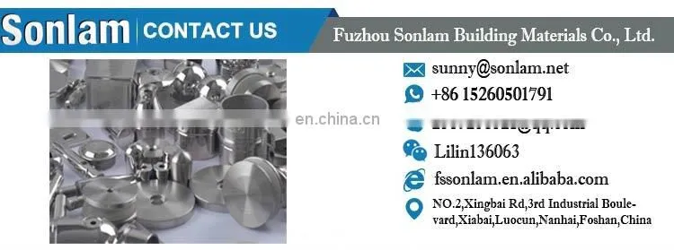Stocked Stainless Steel 304 RTS Glass Pipe Floor Flange on Balustrade Handrail Fittings for 30.1mm 50.1mm