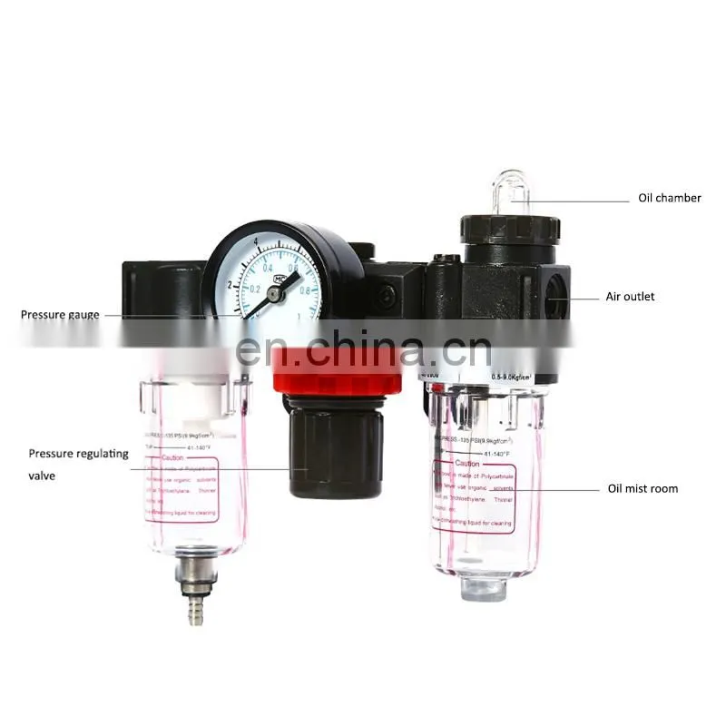 AC2000 Pneumatic Air Source Treatment Units 1/4" Port Filter Regulator Lubricator Combination AR2000 AL2000 AF2000