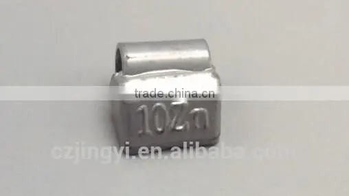 Epoxy coated zinc clip on wheel weight for alloy car rims