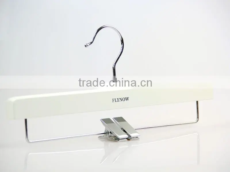 top quality custom wooden clothes hanger and pants hanger for lady