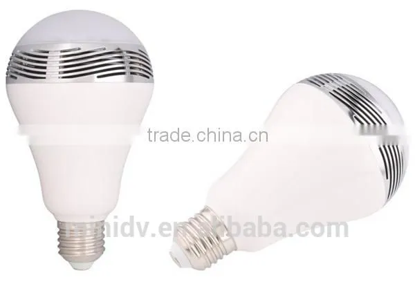 AC100-240V Working Voltage E27/B22 Base RGBW LED Bluetooth Bulb Speaker with Free Controlling APP for Android & IOS Smartphones
