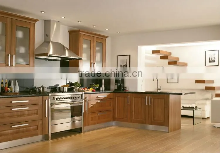 Fashionable Design Contemporary solid wood Kitchen Cabinet,whole kitchen cabinet set