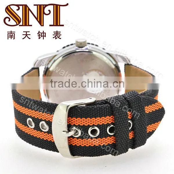 SNT-NY006 fashion colorful soft mesh nylon band watch