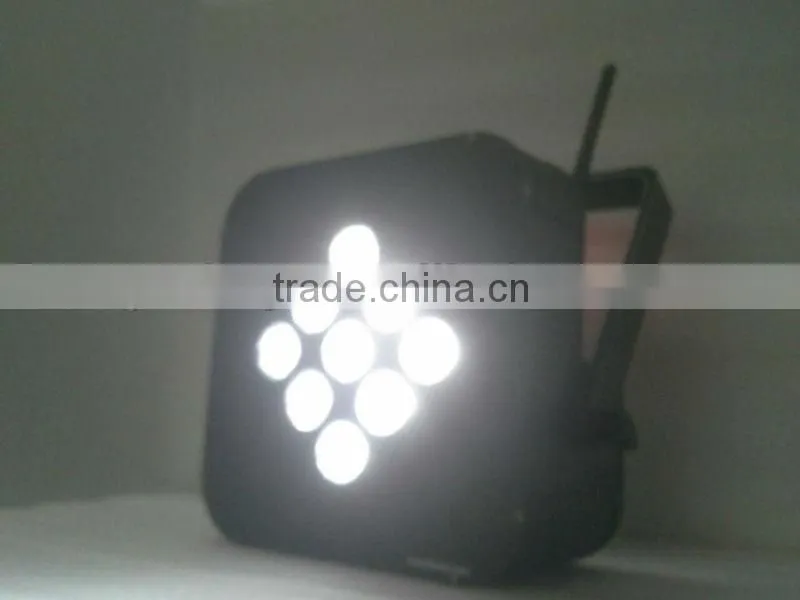 american dj led par lights with wieless battery 9pcs*10w rgbw battery christmas lights