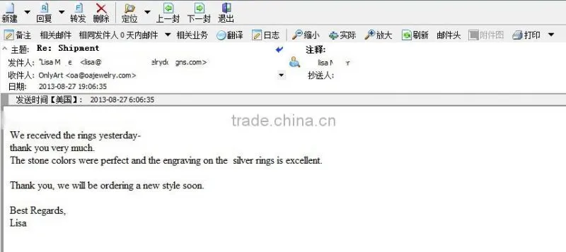 Factory price wholesale custom design white creamic ring for women,lady's best quality ceramic ring