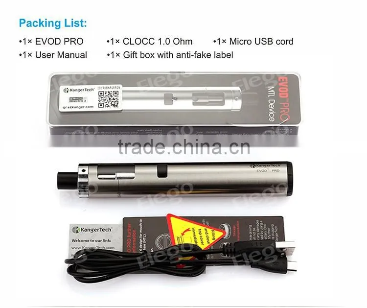 In Stock! 2016 New All in one 4ml Kanger Evod Pro Kit VS eGo AIO Wholesale