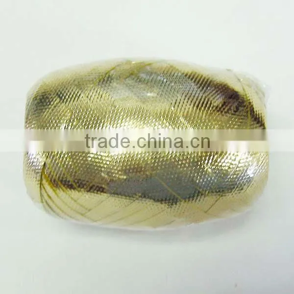 Metallic Effect Ribbon Egg, Bule Metallic Ribbon Roll, Fashinable Printed Ribbon Spool for Decoration