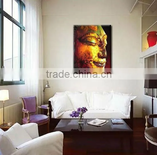 Copper EffectBuddha Handmade Oil Painting