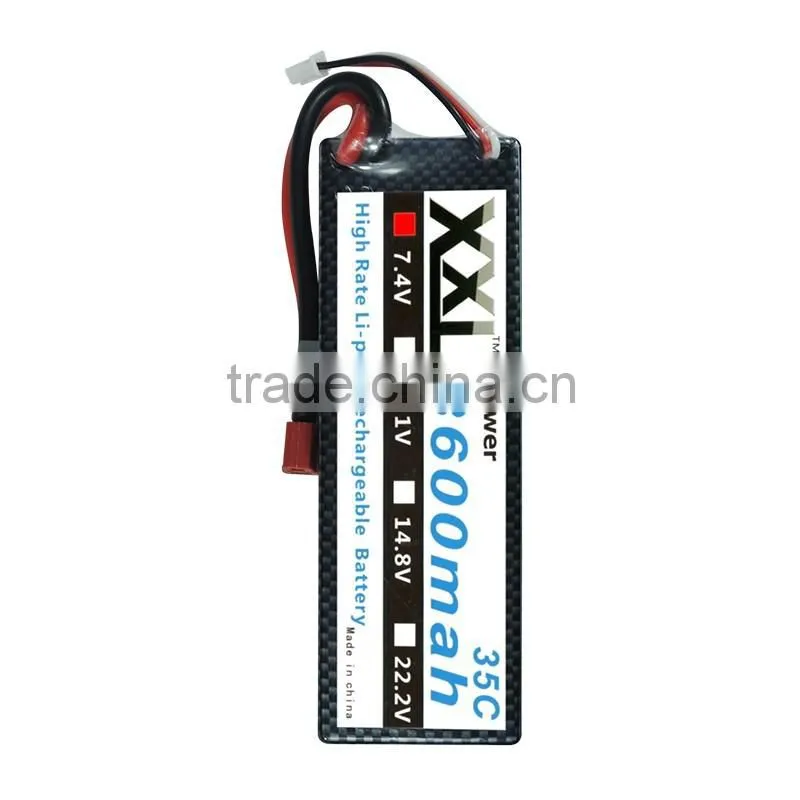 XXL high discharge rate 35C 3600mah 7.4V lipo battery for rc hobby
