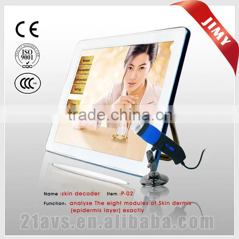 2014 High Quality Full Touch Screen Professional Intelligent Portable Skin Analyzer