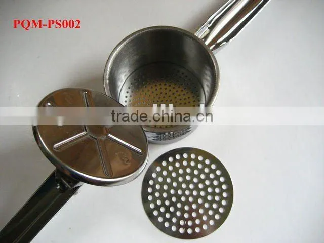 Manual metal kitchen potato masher 002