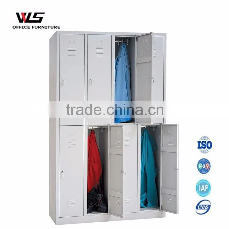 Europe standard gym locker metal 8 door locker