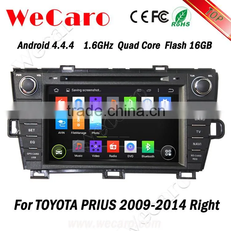 Wecaro WC-TP8004R Android 4.4.4 car stereo 2 din for toyota prius radio radio gps 1080p 2009-2014