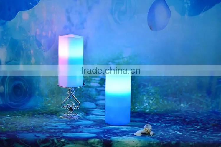 led candle with 18 keys remote control function multi colored candles