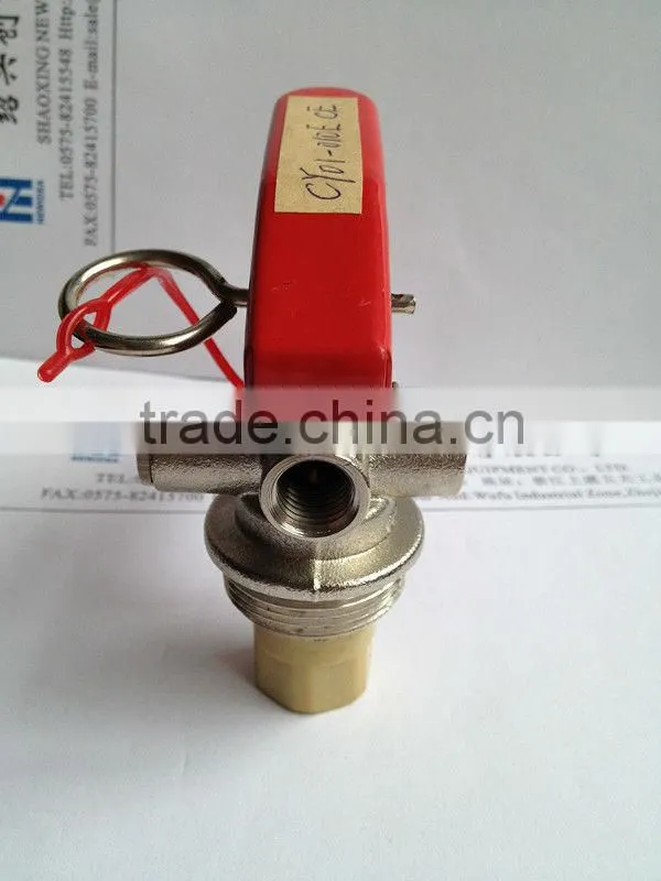 CE red handle fire extinguisher valve