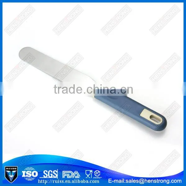 Blue color plastic handle chees cutter with two sides blade
