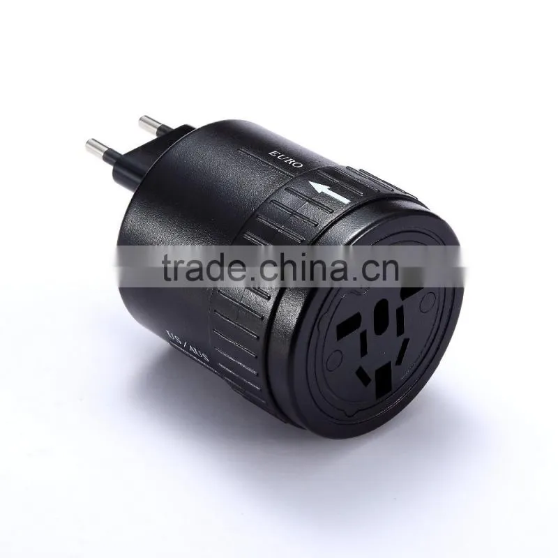 2016 new arrival wall charger with usb port black mini travel charger