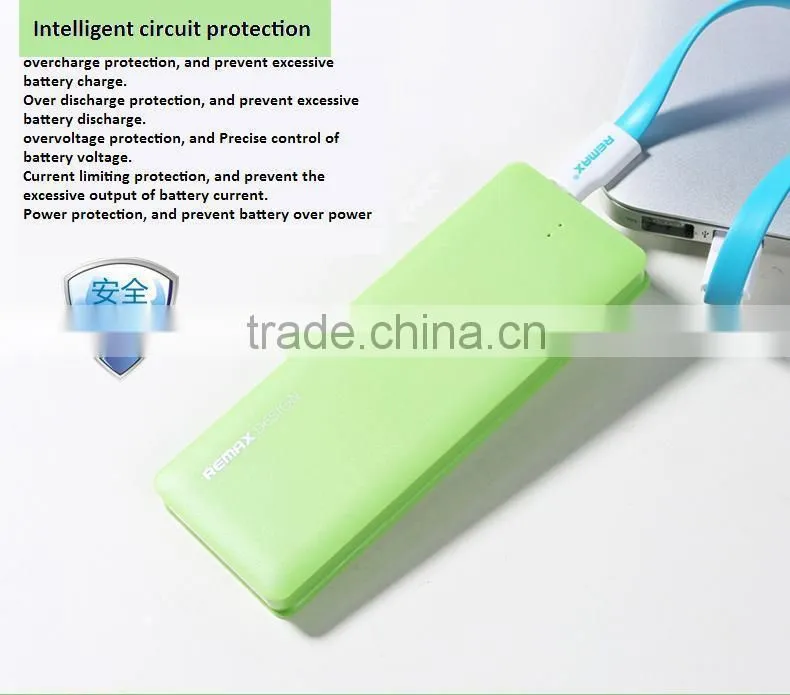 2015 Remax candy usb power bank 5000mah