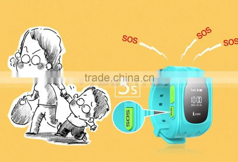 Silicone WIFI Wrist Cell Phone Watch For Kids Watch Phone With SOS Phone Call GPS Tracker