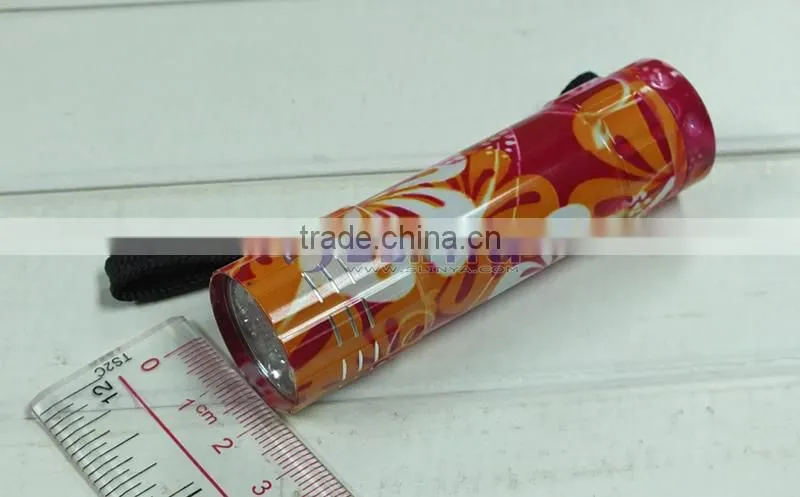 Baking Varnish 90mm 160lm Alloy Aluminum 9 LED Torch