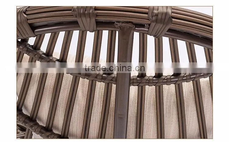 2PCS Chaise Portable Deck Outdoor Beach Rattan Lazy People Sun Lounger