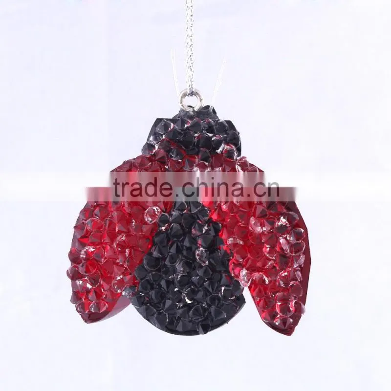 Small Size Ladybug with Half Opened Wings Ornament 01501011 new style indoor decoration