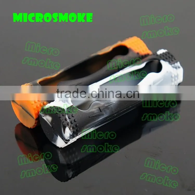 Microsmoke 19 colors silicone case/holder for 18650 battery ,lithium ion battery 18650 holder, battery 18650 silicone holder