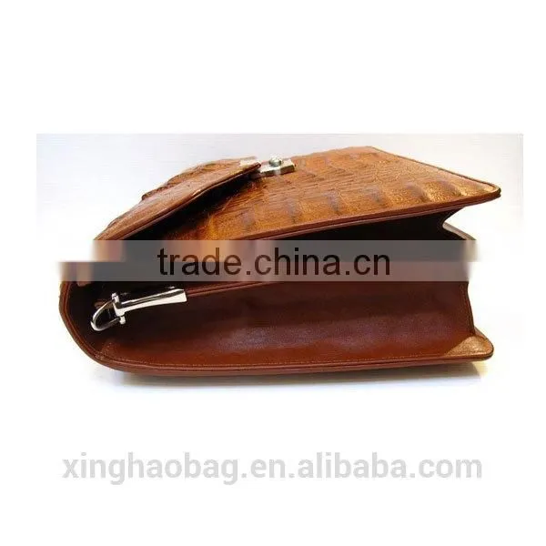 2014 Italian Style executive leather briefcase genuine leather briefcase genuine crocodile leather briefcase