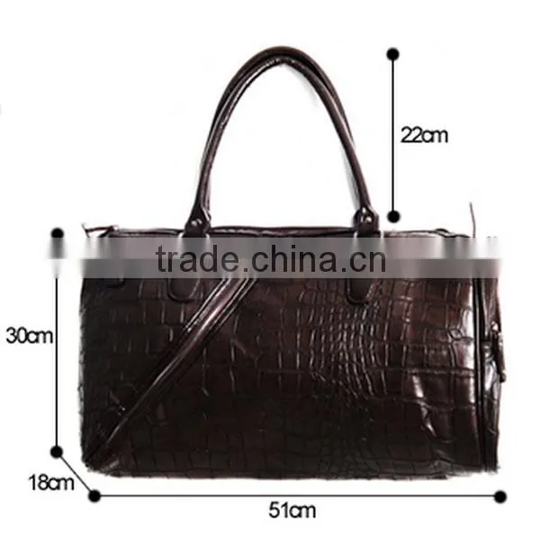 crocodile leather carrier bag for men leather garment bag leather shoe and bag set